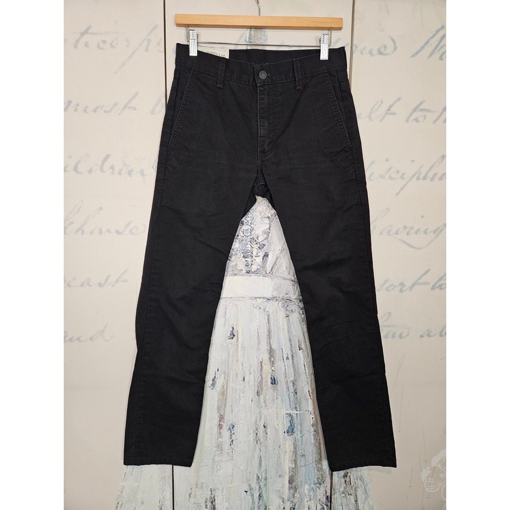 Levi's 511 Slim Fit Chino Pants W28 L30 Black Cotton 5-Pocket Streetwear